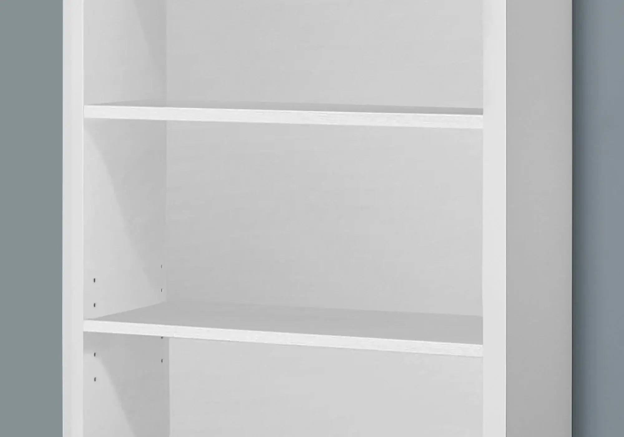White Wood Adjustable Four Tier Bookcase - Homeroots - Flyclothing LLC