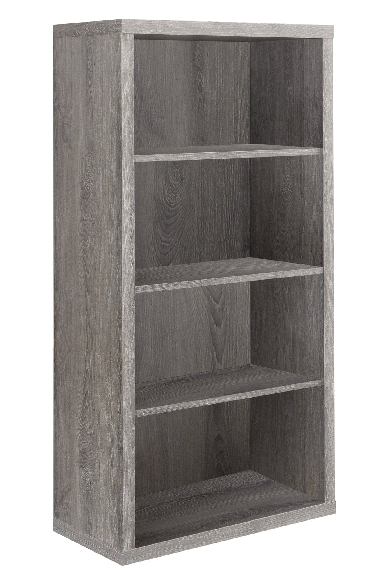 48" Dark Taupe Wood Bookcase - Homeroots - Flyclothing LLC
