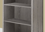 48" Dark Taupe Wood Bookcase - Homeroots - Flyclothing LLC