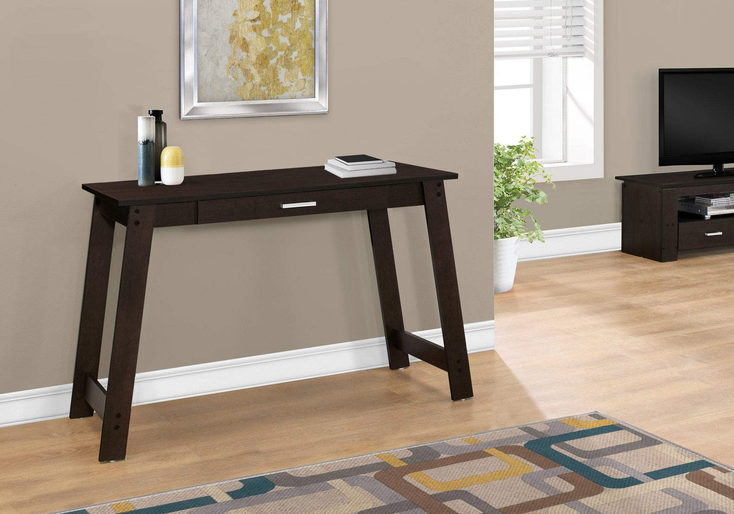 18" Brown Computer Desk - Homeroots - Flyclothing LLC