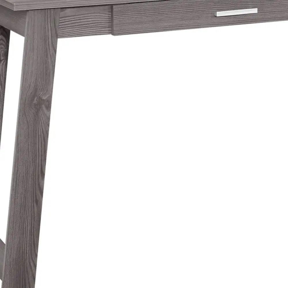 18" Gray Computer Desk - Homeroots - Flyclothing LLC