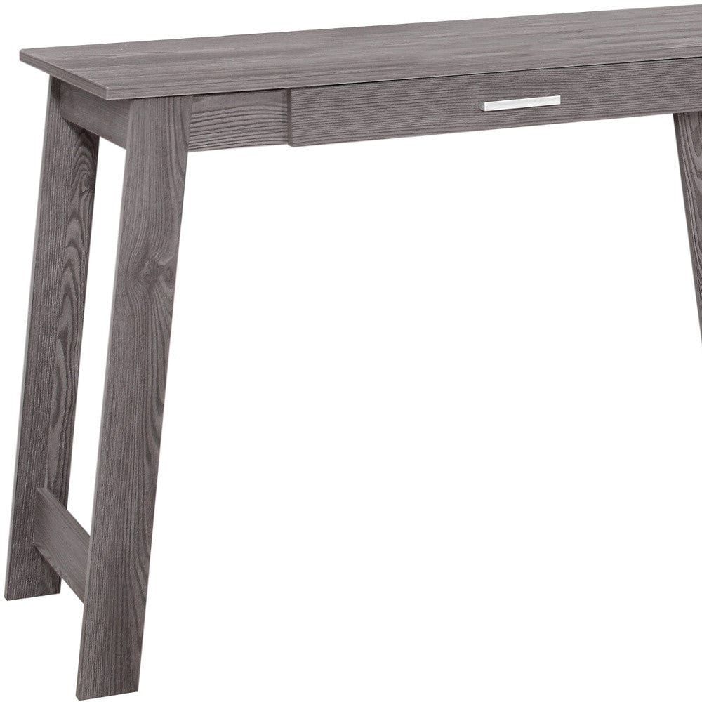 18" Gray Computer Desk - Homeroots