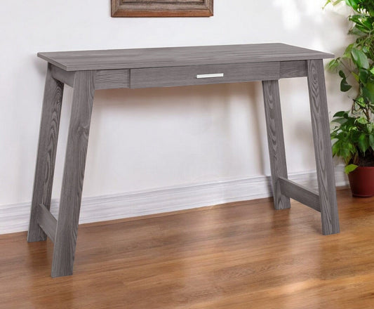 18" Gray Computer Desk - Homeroots
