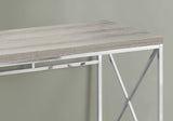24" Taupe and Silver Computer Desk - Homeroots - Flyclothing LLC