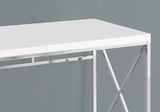 24" White and Silver Computer Desk - Homeroots - Flyclothing LLC