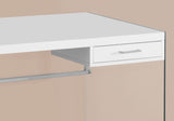 48" White and Clear Computer Desk - Homeroots - Flyclothing LLC