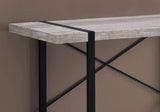 24" Taupe and Black Computer Desk - Homeroots - Flyclothing LLC
