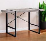 24" Taupe and Black Computer Desk - Homeroots - Flyclothing LLC