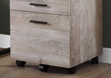 17.75" X 18.25" X 25.25" Taupe Particle Board 3 Drawers  Filing Cabinet - Homeroots