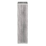 48" Gray Wood Bookcase - Homeroots