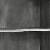 48" Gray Wood Bookcase - Homeroots - Flyclothing LLC