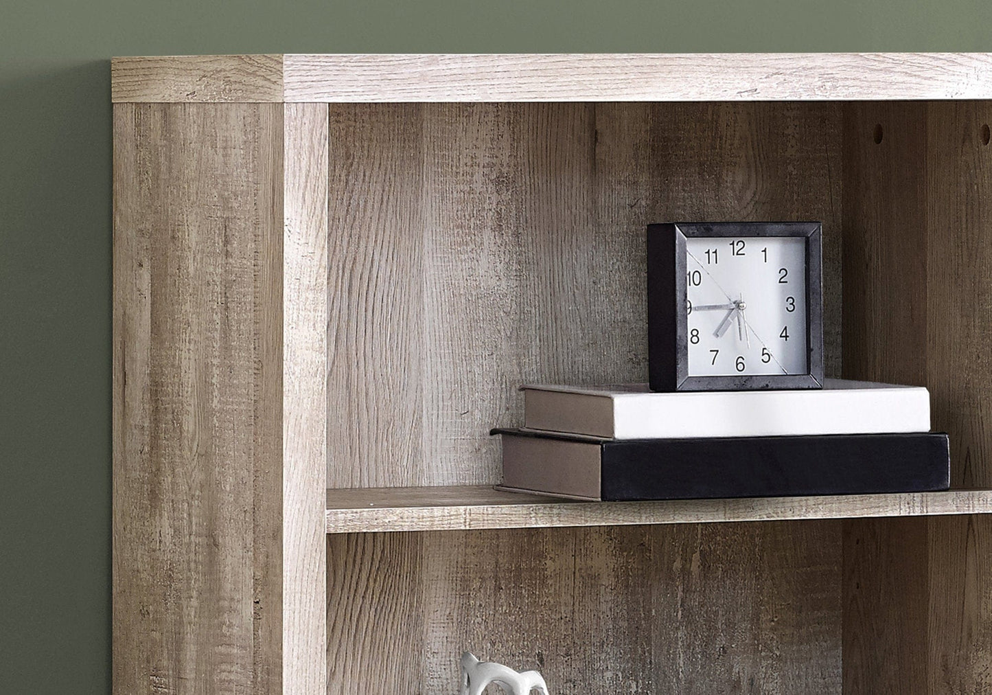 48" Taupe Wood Bookcase - Homeroots - Flyclothing LLC