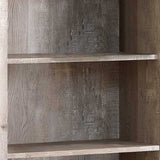 48" Taupe Wood Bookcase - Homeroots