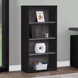 48" Black and Gray Wood Bookcase - Homeroots - Flyclothing LLC