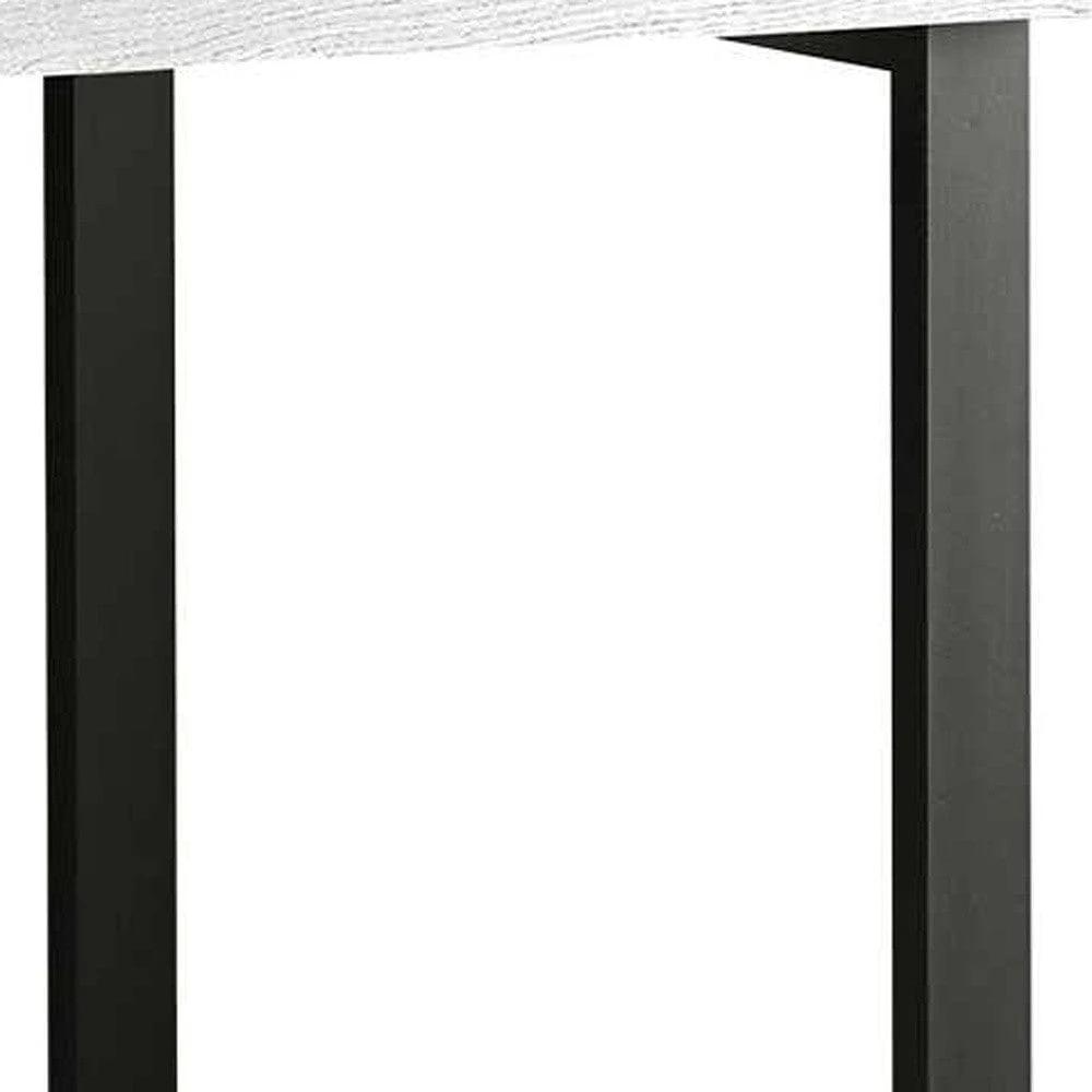 47" Gray and Black Computer Desk With Three Drawers - Homeroots - Flyclothing LLC