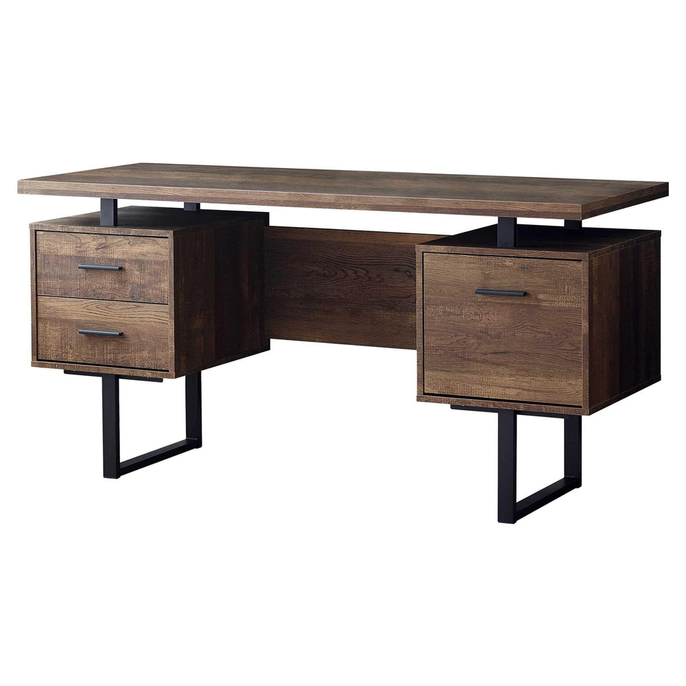 24" Brown and Black With Three Drawers - Homeroots - Flyclothing LLC