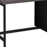 24" Gray and Black Computer Desk With Two Drawers - Homeroots - Flyclothing LLC