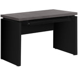 24" Gray and Black Computer Desk - Homeroots - Flyclothing LLC