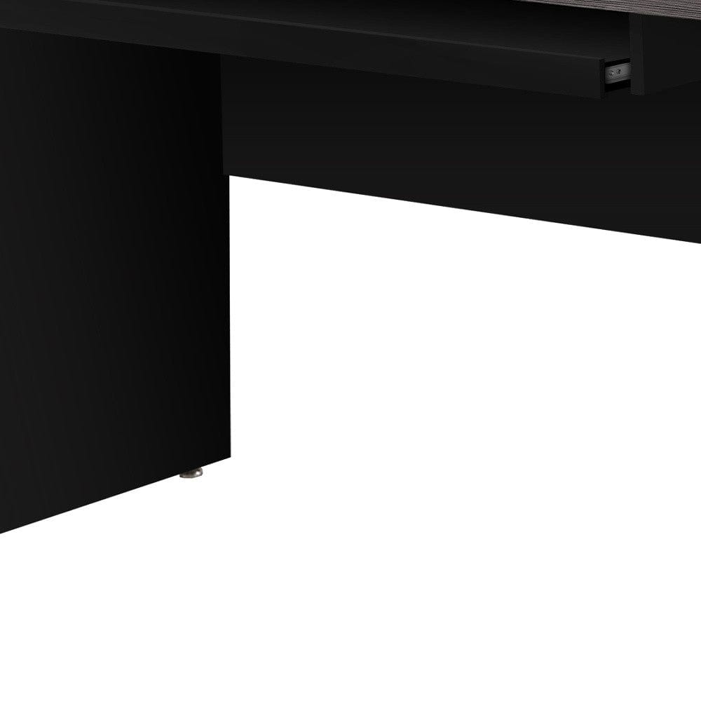 24" Gray and Black Computer Desk - Homeroots - Flyclothing LLC
