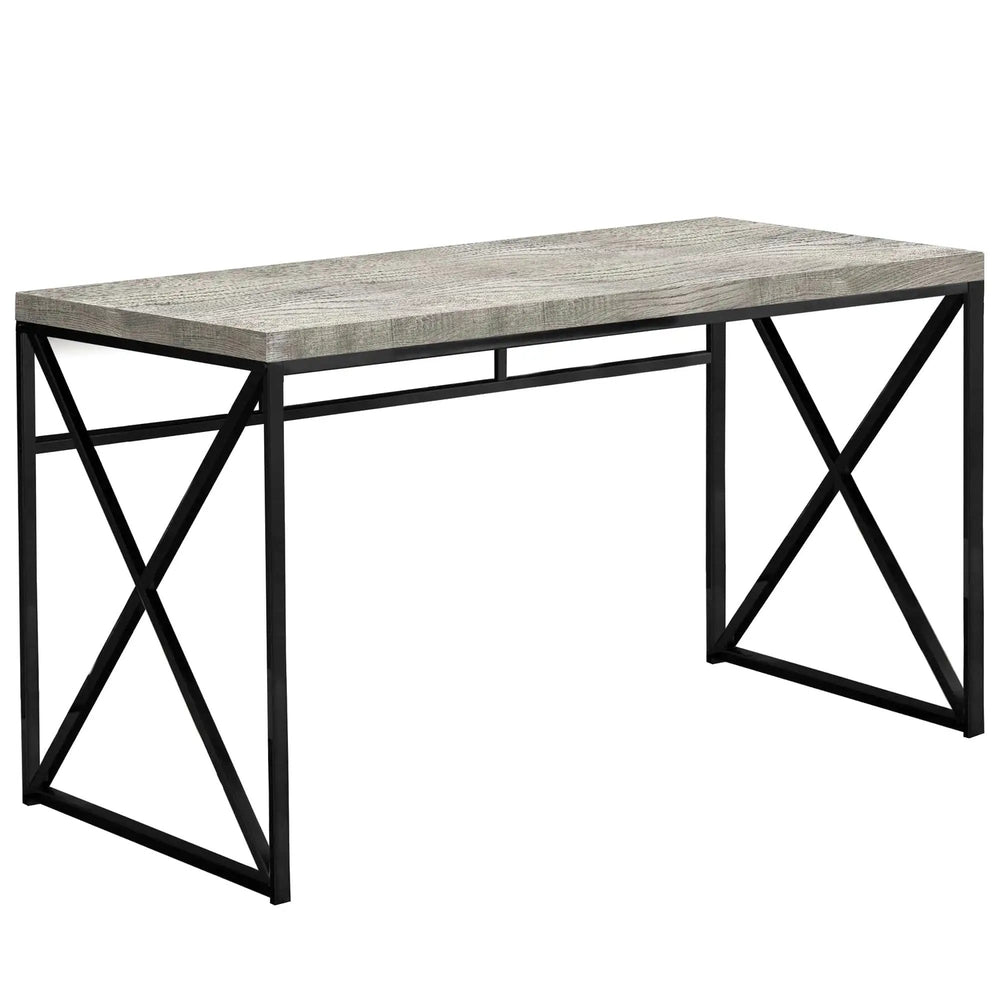 24" Gray and Black Computer Desk - Homeroots - Flyclothing LLC