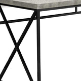24" Gray and Black Computer Desk - Homeroots