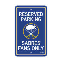 Buffalo Sabres Team Color Reserved Parking Sign Décor 18in. X 11.5in. Lightweight - Buffalo Sabres