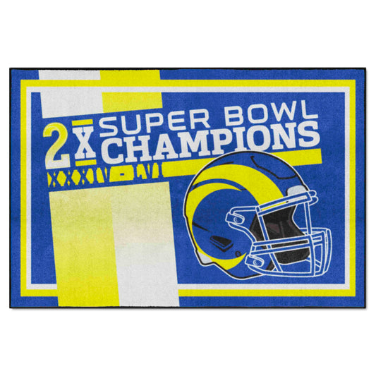 NFL - Los Angeles Rams Dynasty 5ft. x 8ft. Plush Area Rug - Los Angeles Rams