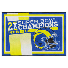 NFL - Los Angeles Rams Dynasty 5ft. x 8ft. Plush Area Rug - Los Angeles Rams
