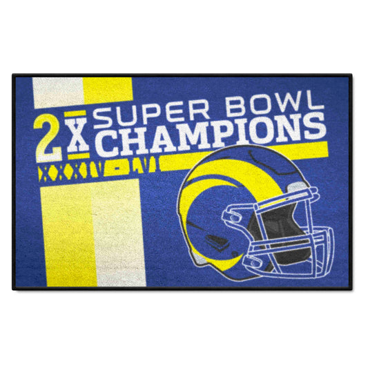 NFL - Los Angeles Rams All-Star Rug - 34 in. x 42.5 in. Plush Area Rug - Los Angeles Rams