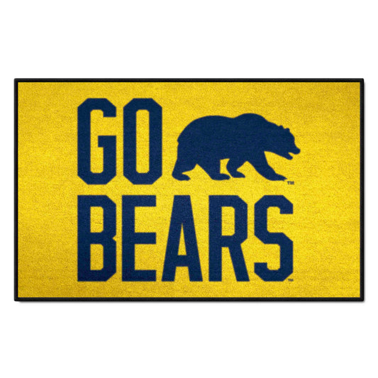 Cal Starter Mat Accent Rug - 19in. x 30in. Slogan Design - Cal