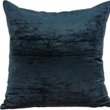 18" X 7" X 18" Transitional Dark Blue Solid Pillow Cover With Poly Insert - Homeroots - Flyclothing LLC