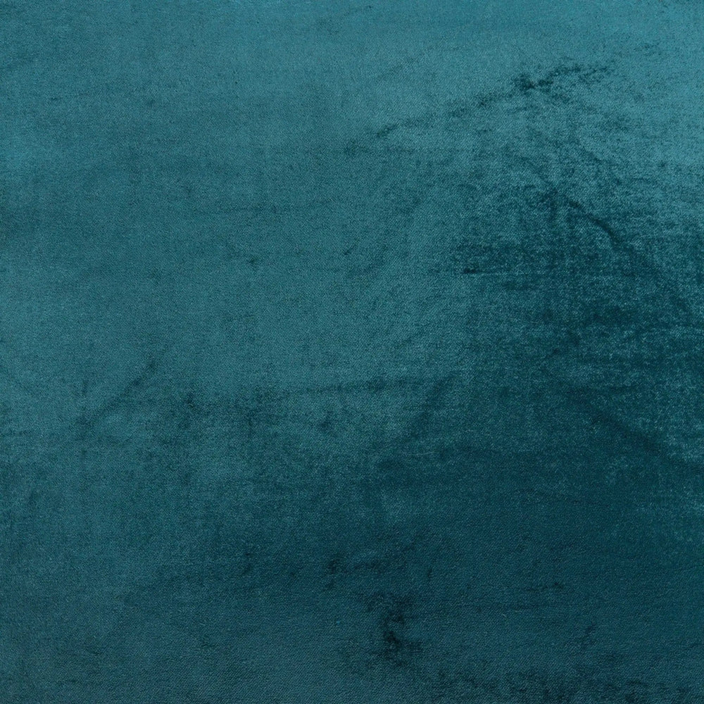 18" X 7" X 18" Transitional Teal Solid Pillow Cover With Poly Insert - Homeroots - Flyclothing LLC