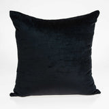 18" X 7" X 18" Transitional Black Solid Pillow Cover With Poly Insert - Homeroots