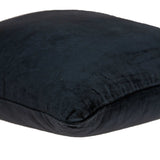 18" X 7" X 18" Transitional Black Solid Pillow Cover With Poly Insert - Homeroots - Flyclothing LLC
