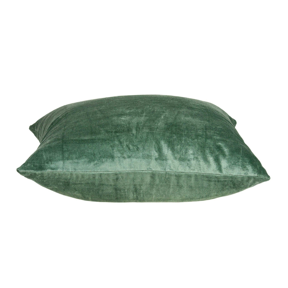 20" X 7" X 20" Transitional Green Solid Pillow Cover With Poly Insert - Homeroots - Flyclothing LLC