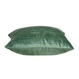 20" X 7" X 20" Transitional Green Solid Pillow Cover With Poly Insert - Homeroots