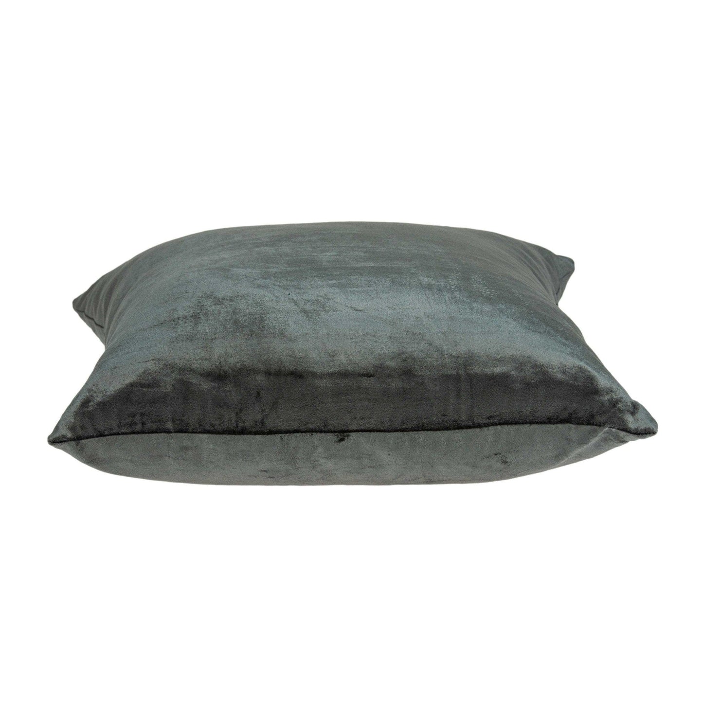 20" X 7" X 20" Transitional Charcoal Solid Pillow Cover With Poly Insert - Homeroots - Flyclothing LLC
