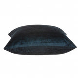 20" X 7" X 20" Transitional Dark Blue Solid Pillow Cover With Poly Insert - Homeroots