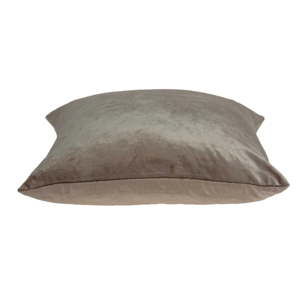 20" Taupe Cotton Blend Throw Pillow - Homeroots - Flyclothing LLC