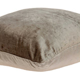 20" Taupe Cotton Blend Throw Pillow - Homeroots