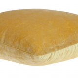 20" Yellow Cotton Blend Throw Pillow - Homeroots - Flyclothing LLC