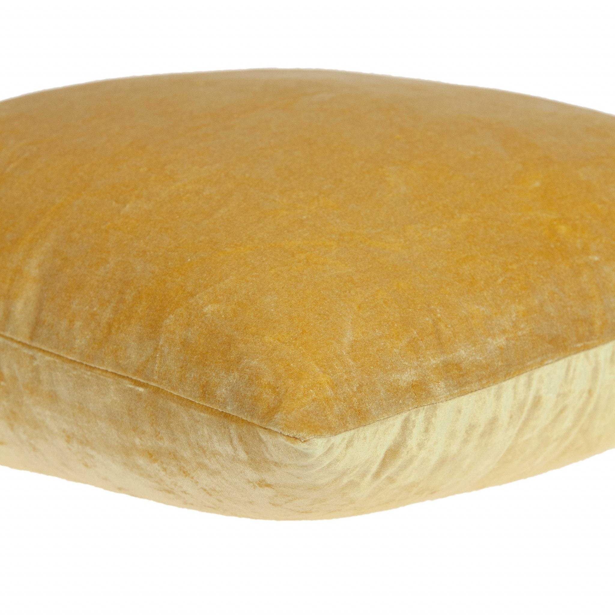 20" Yellow Cotton Blend Throw Pillow - Homeroots - Flyclothing LLC