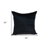 20" Black Cotton Blend Throw Pillow - Homeroots - Flyclothing LLC