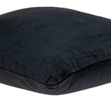 20" Black Cotton Blend Throw Pillow - Homeroots