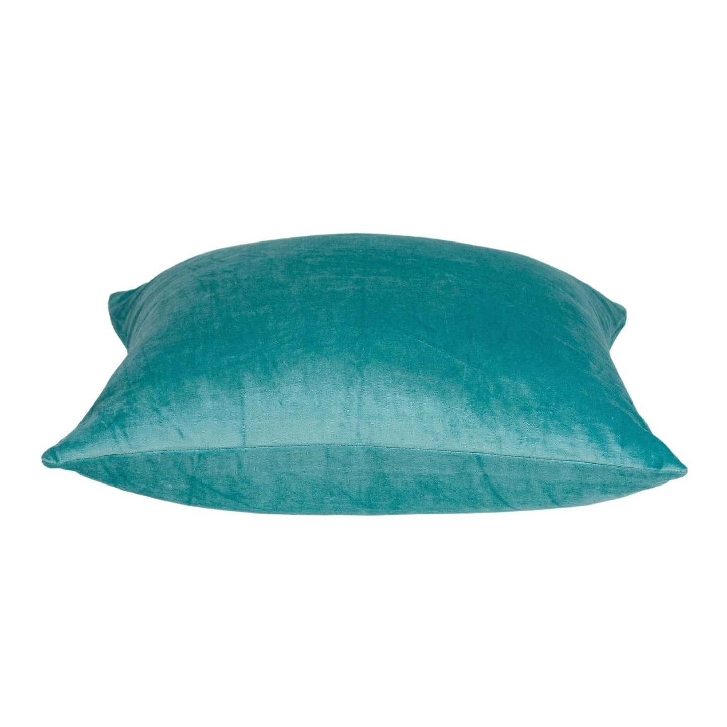 20" X 7" X 20" Transitional Aqua Solid Pillow Cover With Poly Insert - Homeroots - Flyclothing LLC