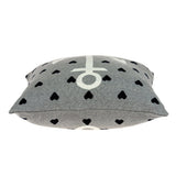 Casual Square Grey Nautical Anchor Accent Pillow - Homeroots