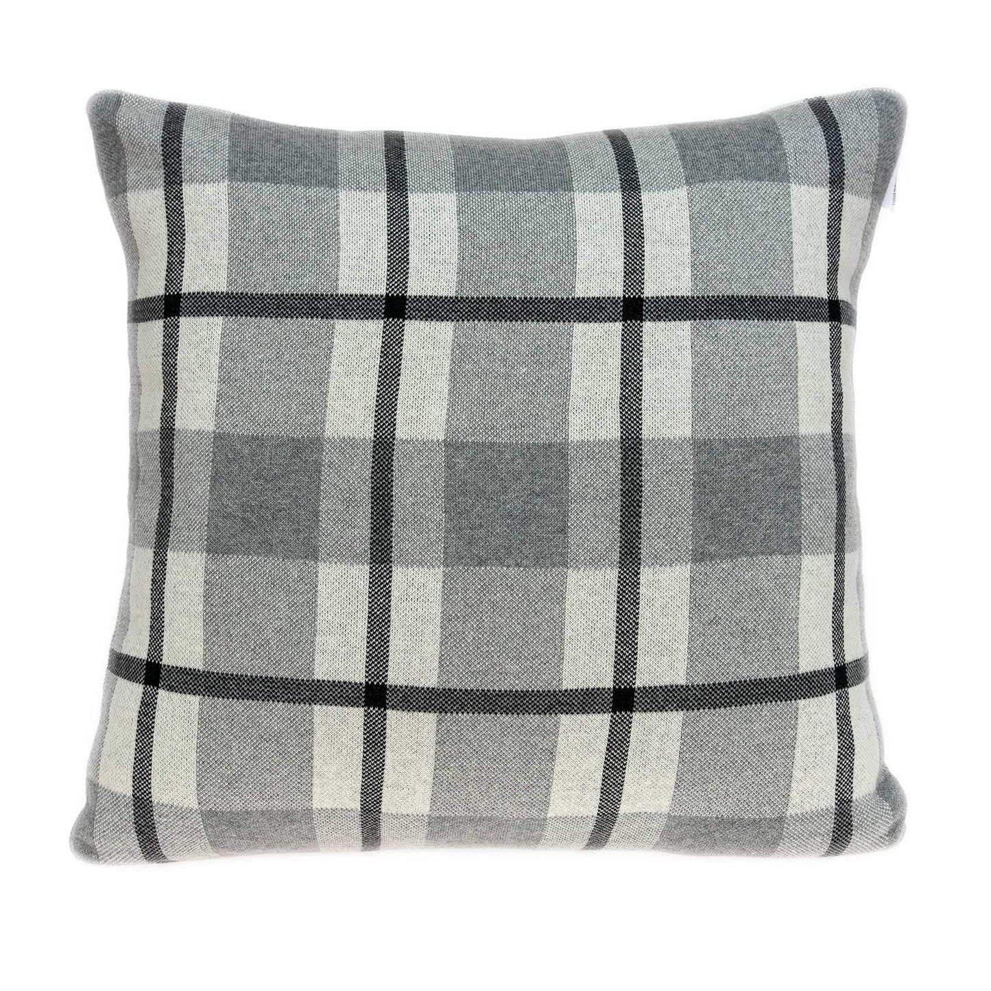 20" X 7" X 20" Transitional Tan & Grey Cotton Pillow Cover With Poly Insert - Homeroots - Flyclothing LLC