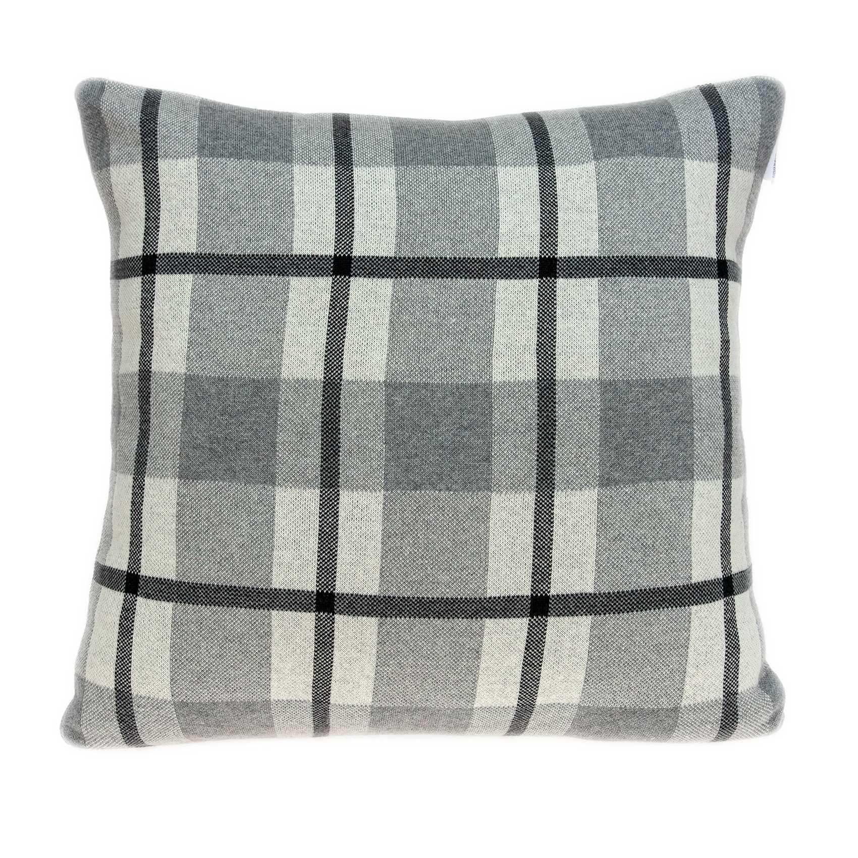 20" X 7" X 20" Transitional Tan & Grey Cotton Pillow Cover With Poly Insert - Homeroots - Flyclothing LLC