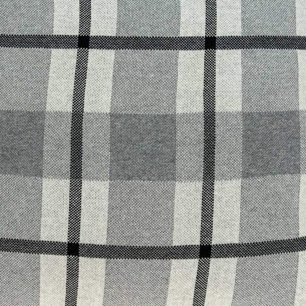 20" X 7" X 20" Transitional Tan & Grey Cotton Pillow Cover With Poly Insert - Homeroots - Flyclothing LLC