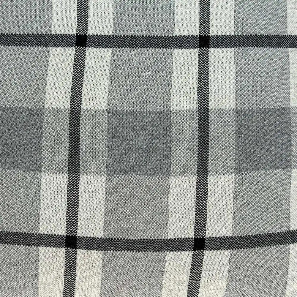 20" X 7" X 20" Transitional Tan & Grey Cotton Pillow Cover With Poly Insert - Homeroots - Flyclothing LLC